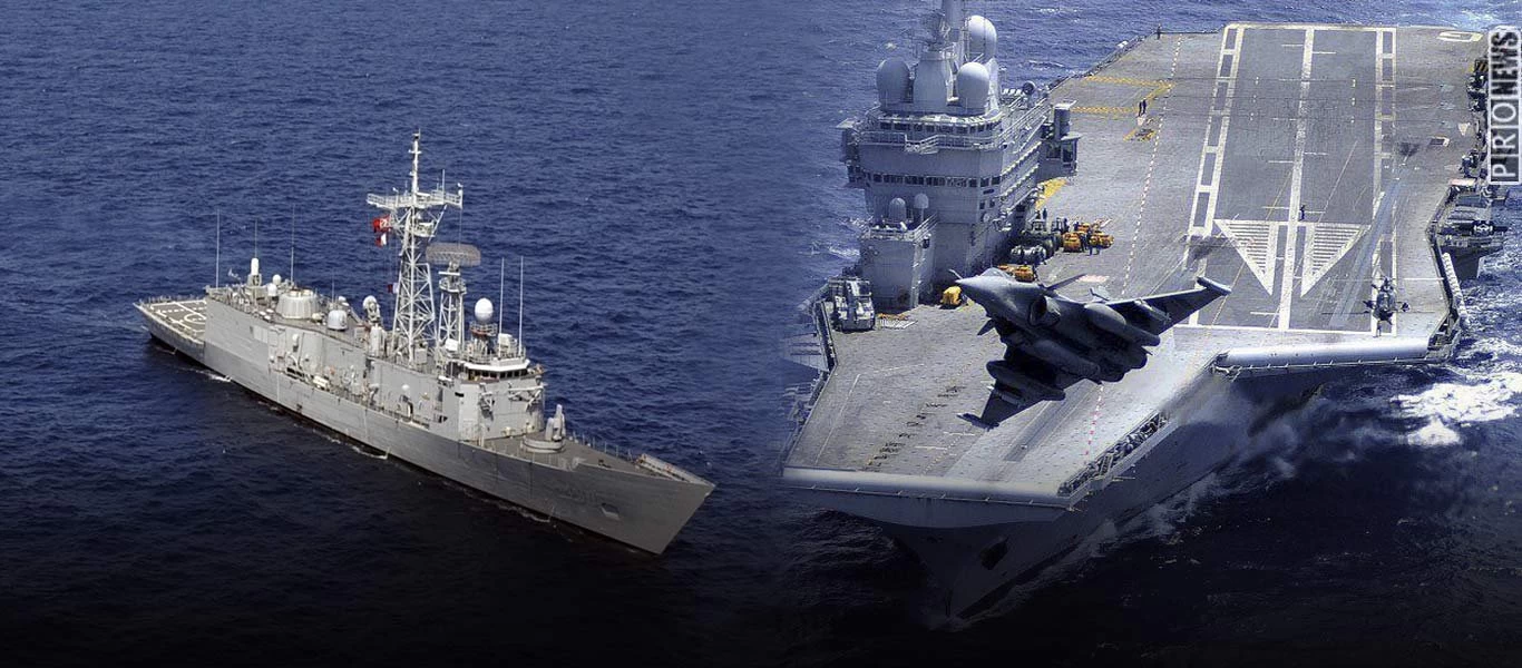 Το “Charles de Gaulle” και η φρεγάτα «Σπέτσαι» εντόπισαν τουρκικό πολεμικό που συνόδευε πλοίο με ΤΟΜΠ για την Λιβύη!